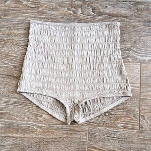 NWT Free People Intimately ruched high waisted shorty shorts size S